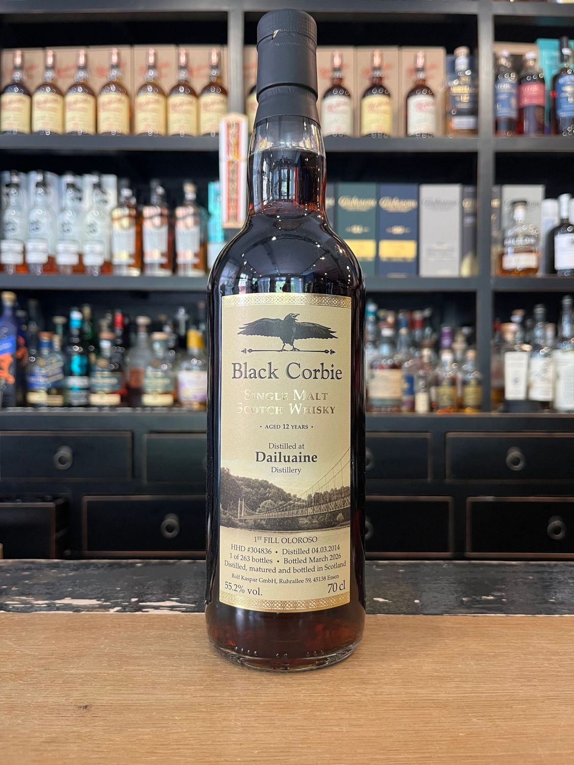 Dailuaine 12 Jahre Black Corbie mit 0,7L und 55,2% Dailuaine 12 Jahre Black Corbie mit 0,7L und 55,2%