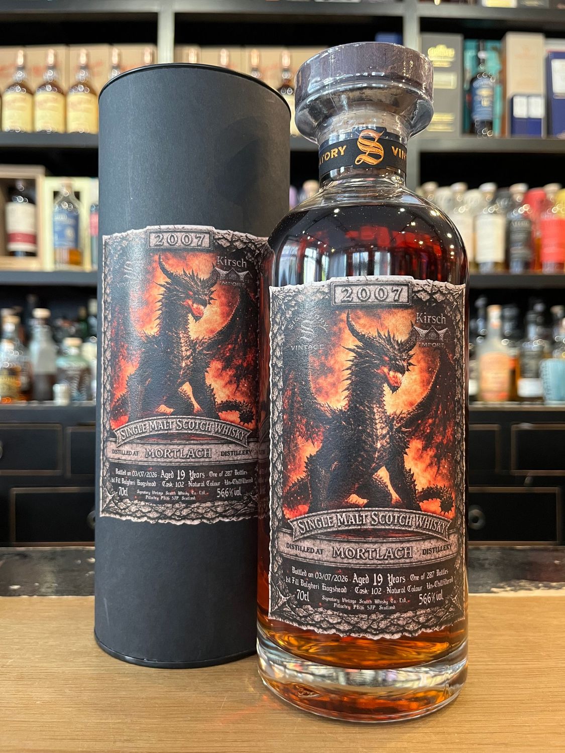 Mortlach 19 Jahre Signatory Dragon Edition mit 0,7l und 56,6%