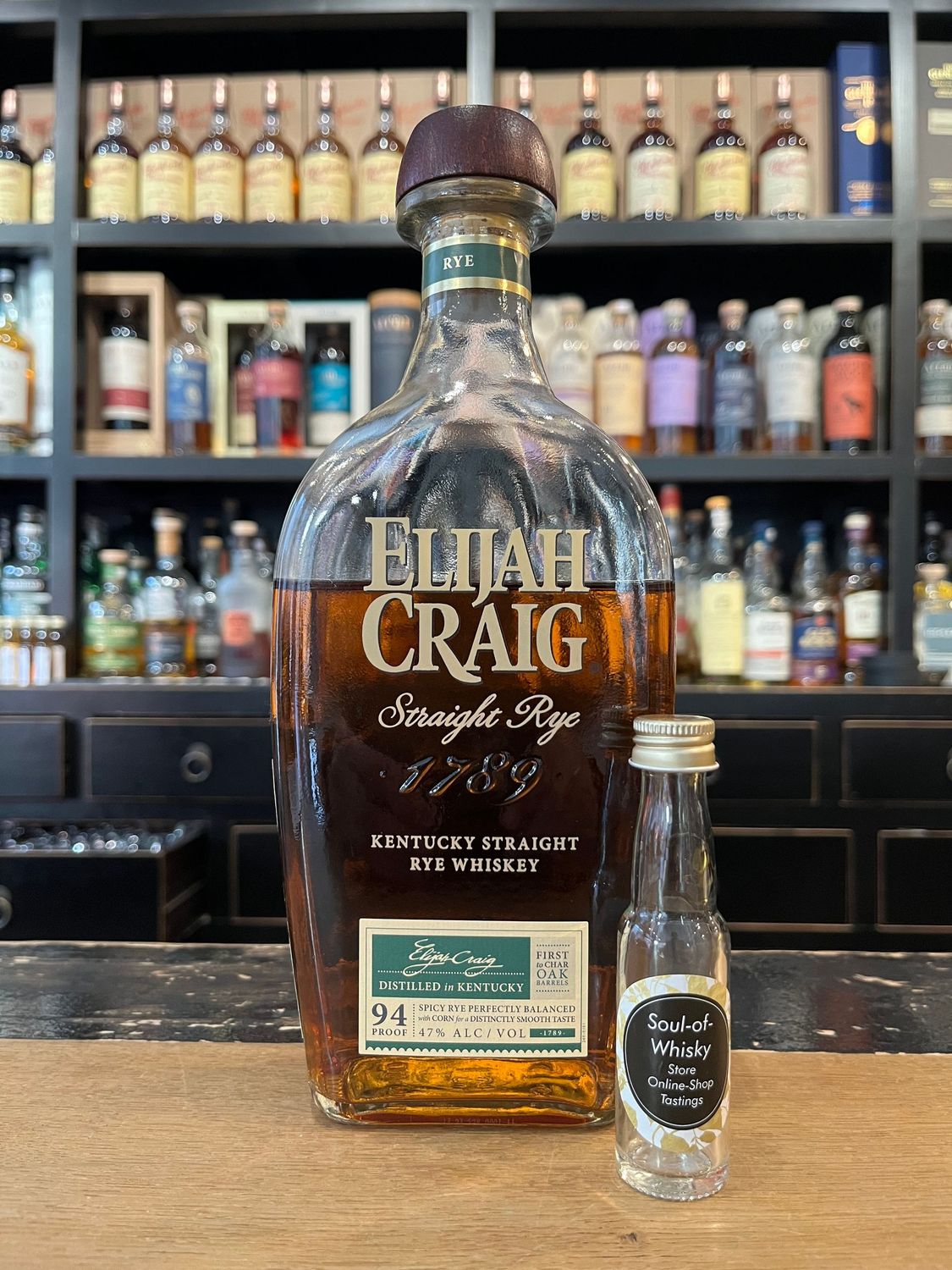 Elijah Craig Rye mit 2cl und 47% Elijah Craig Rye mit 2cl und 47%