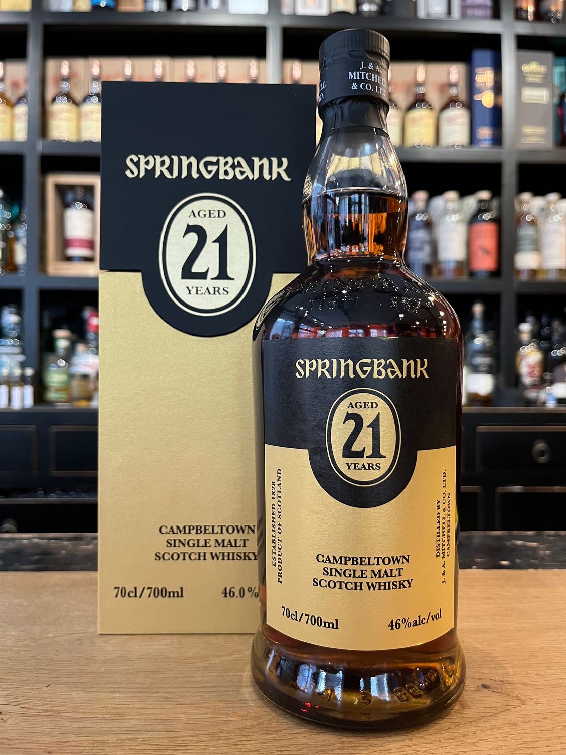 Springbank 21 Jahre von 14.07.2026 mit 0,7L und 46% Springbank 21 Jahre von 14.07.2026 mit 0,7L und 46%