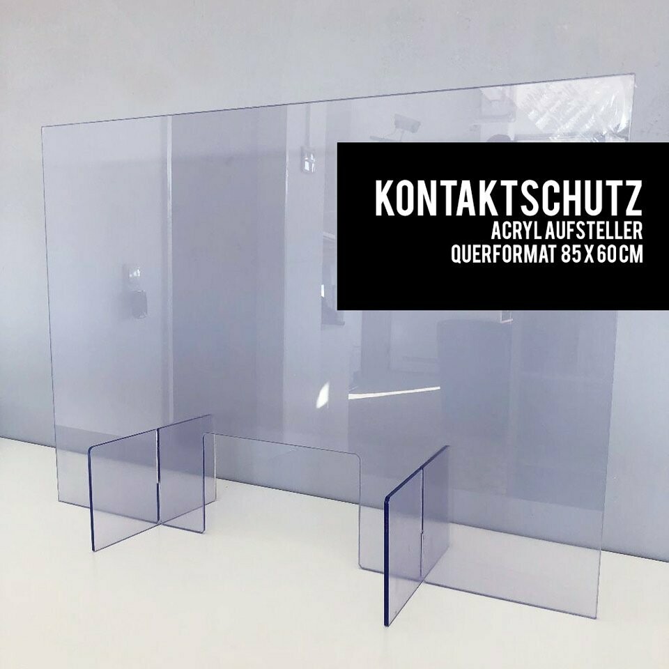 KONTAKTSCHUTZ SCHEIBE ACRYL mit Durchreiche