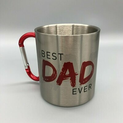 Metall Tasse 'best DAD ever'