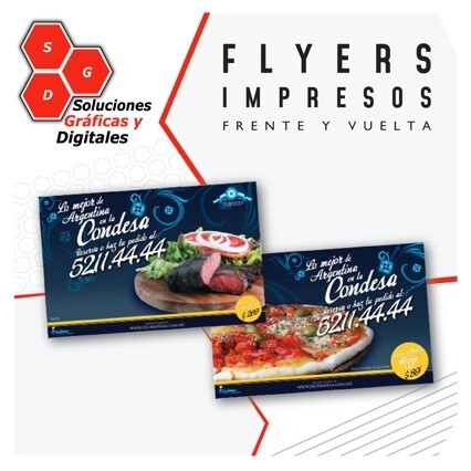 FLYERS doble x 1,000 pz
