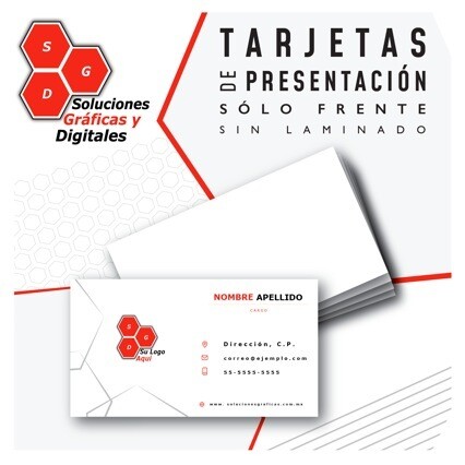 TARJETAS simples x 1,000 pz