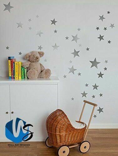 Various size Stars Wall Stickers Kid Decal Art Nursery Bedroom Vinyl Decoration
