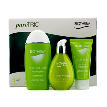 Biotherm - Pure.Fect Skin Trio (Normal to Oily Skin): Cleansing Gel 50ml +  Purifying Toner 125ml + Hydrating Gel 50ml - Pure.Fect Skin Trio (Normal to  Oily Skin): Cleansing Gel 50ml +