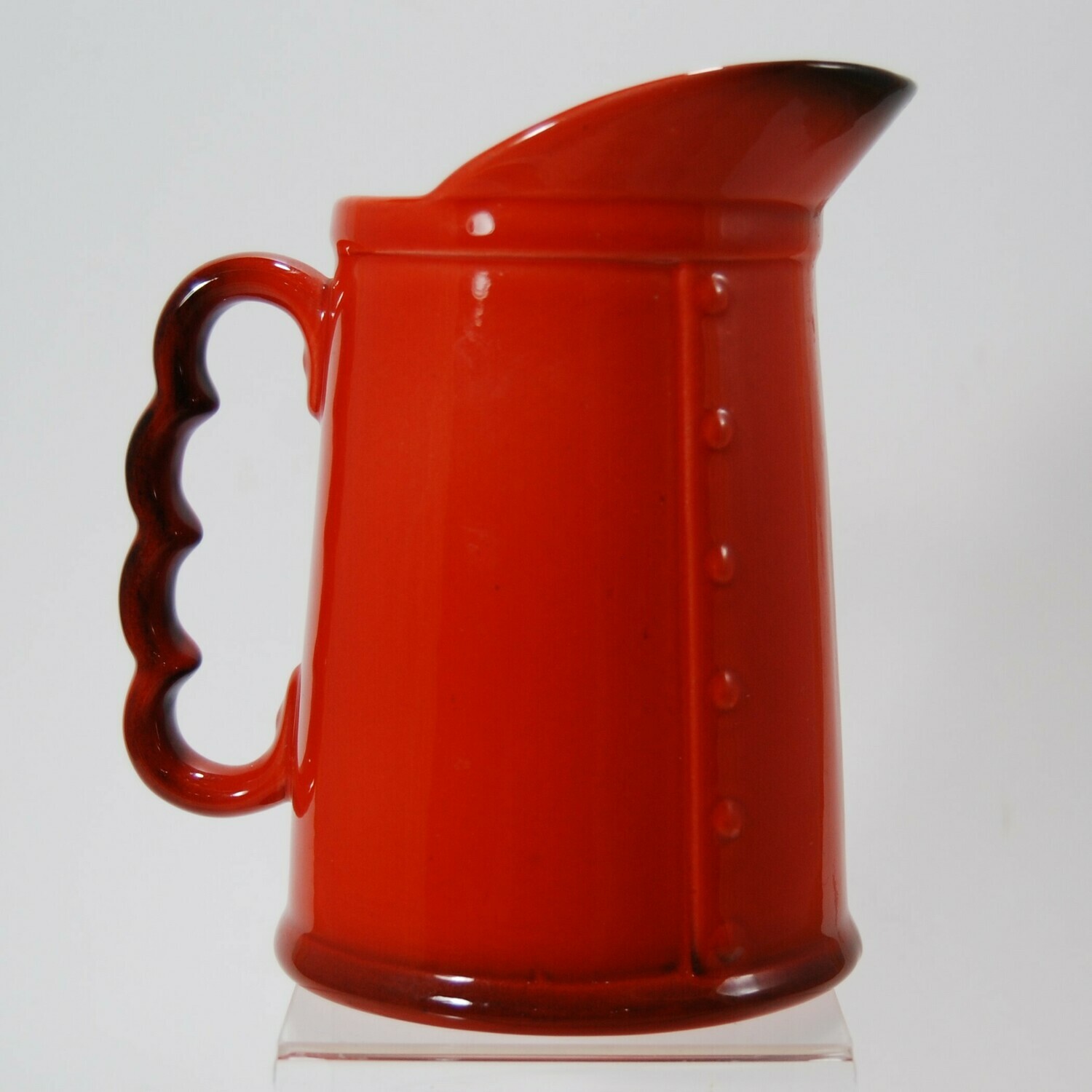Metlox Poppytrail Red Rooster Red milk pitcher