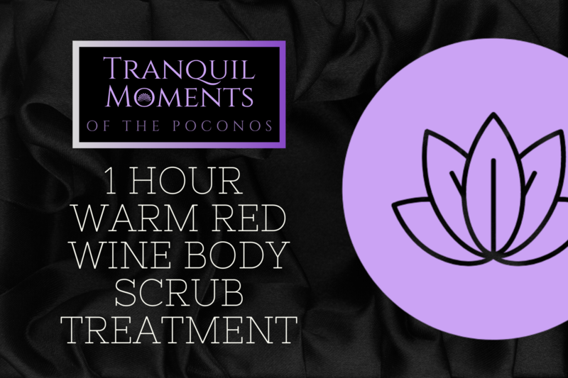 1 Hour Warm Red Wine Body Scrub Treatment w/ Mylar Body Wrap