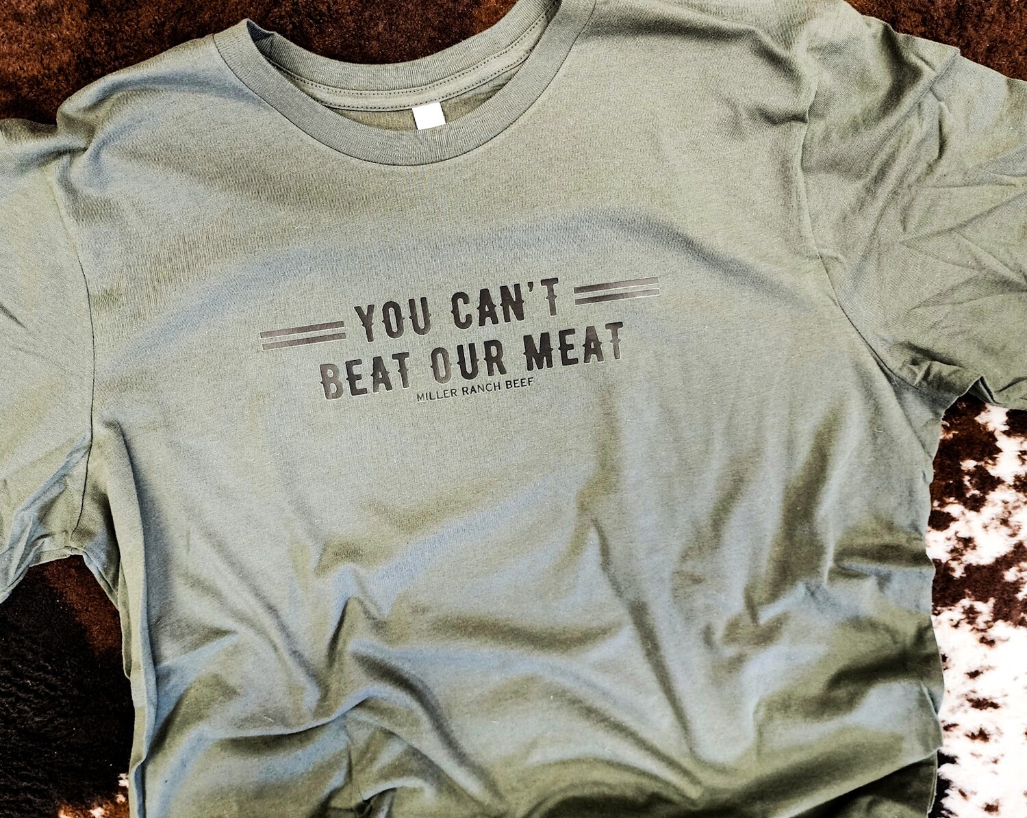 Miller Ranch Beef You Can't Beat Our Meat T-Shirt, Size: XX Large