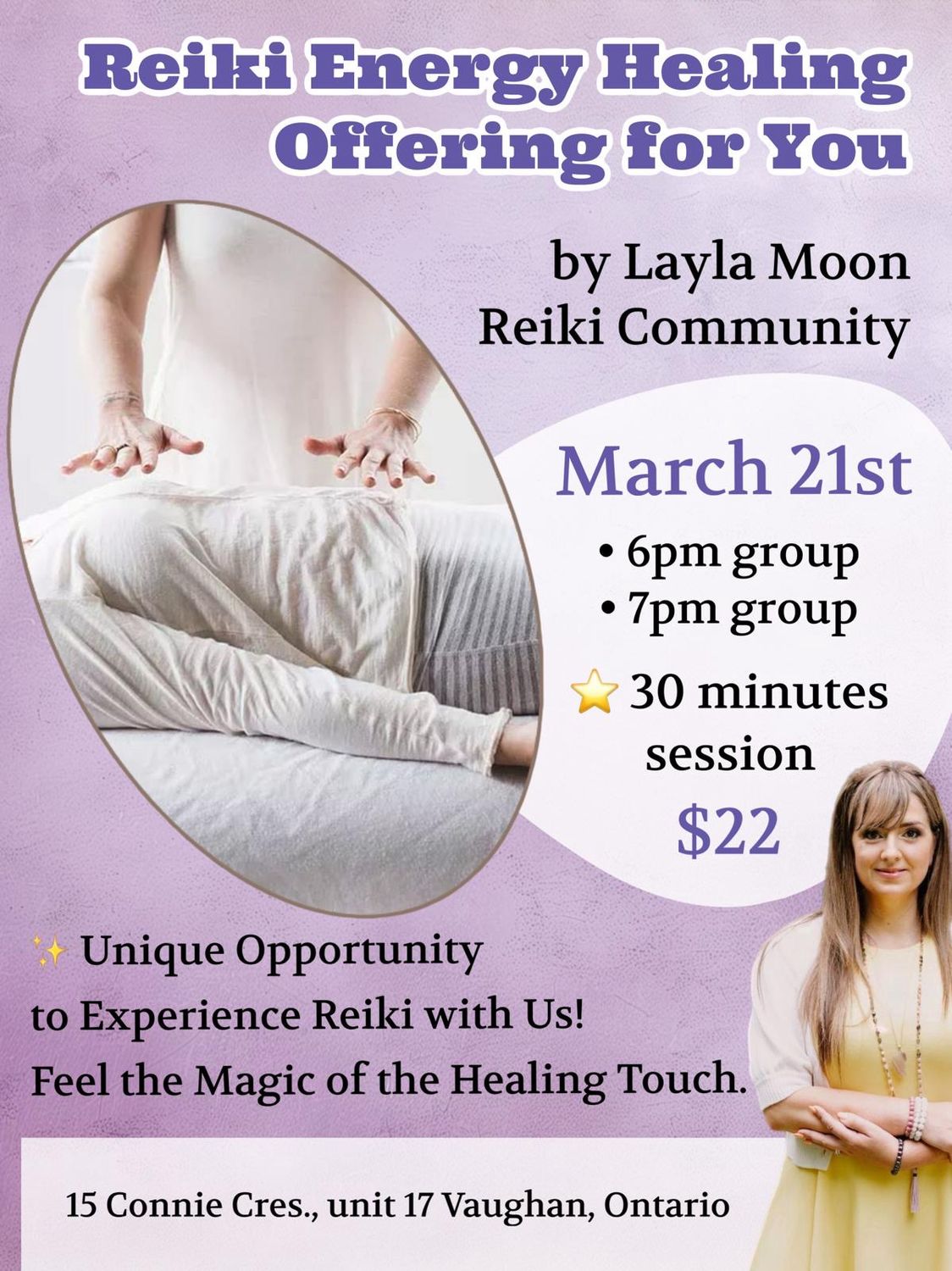 Reiki Offering 🌸 March 21 at 6 pm