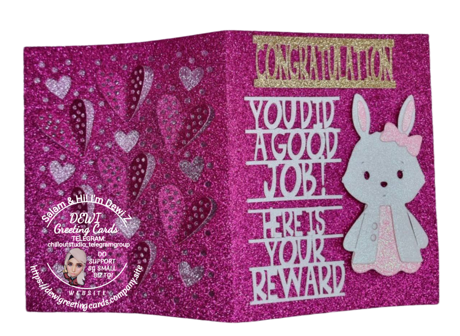 Customise 3D Card 1. Size 4.5inch x 5.5inch.