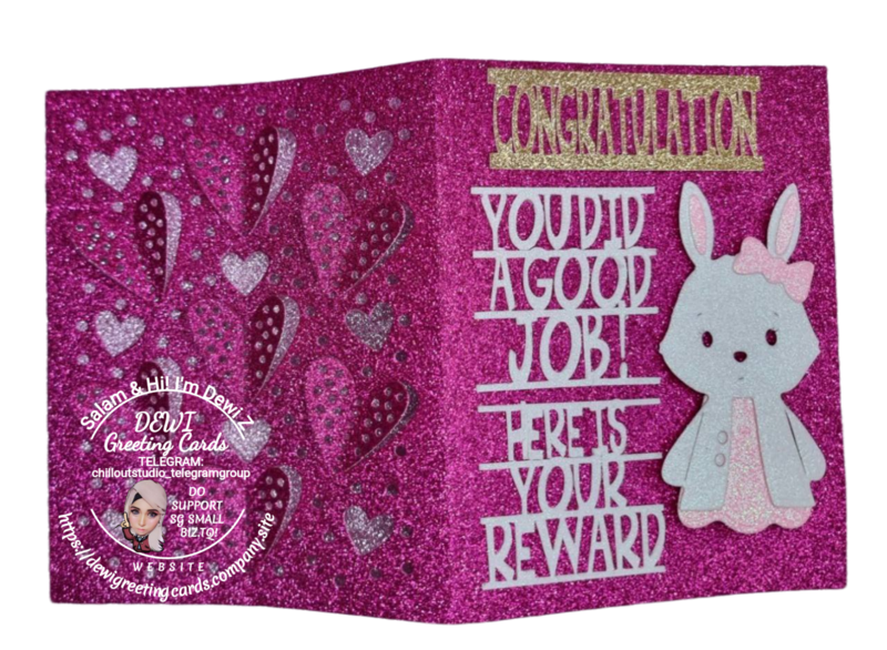 Customise 3D Card 1. Size 4.5inch x 5.5inch.