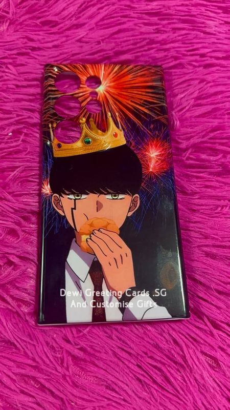 Anime Design For Sale. You Get Samsung Galaxy Ultra S24. Single Case. Ready Picture. Can Add Name/Short Text.