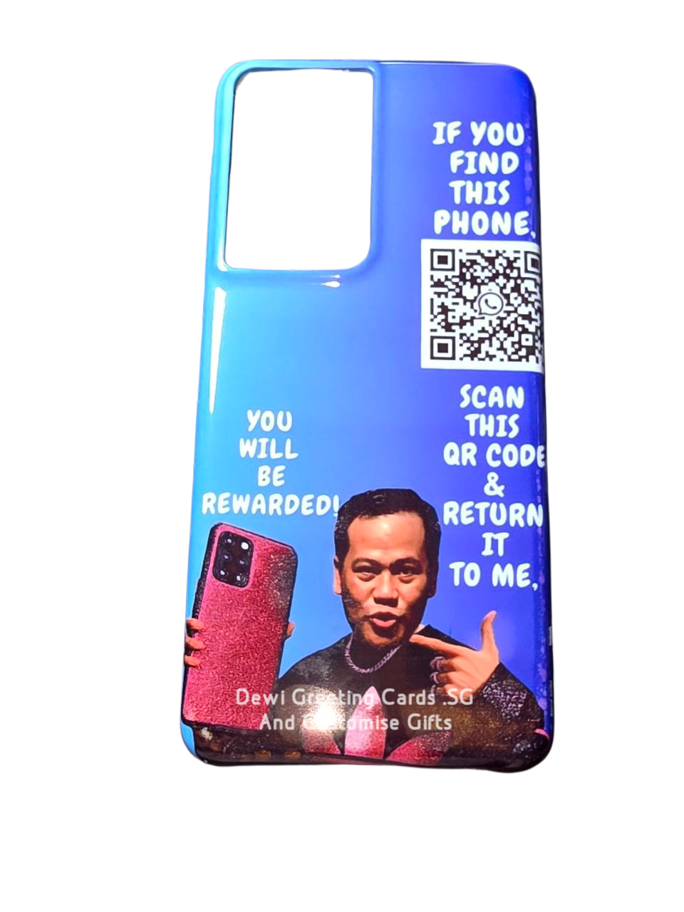 Custom Double Case Samsung Galaxy S21 Ultra For Sale. Can Put Your Picture. Can Add Text.