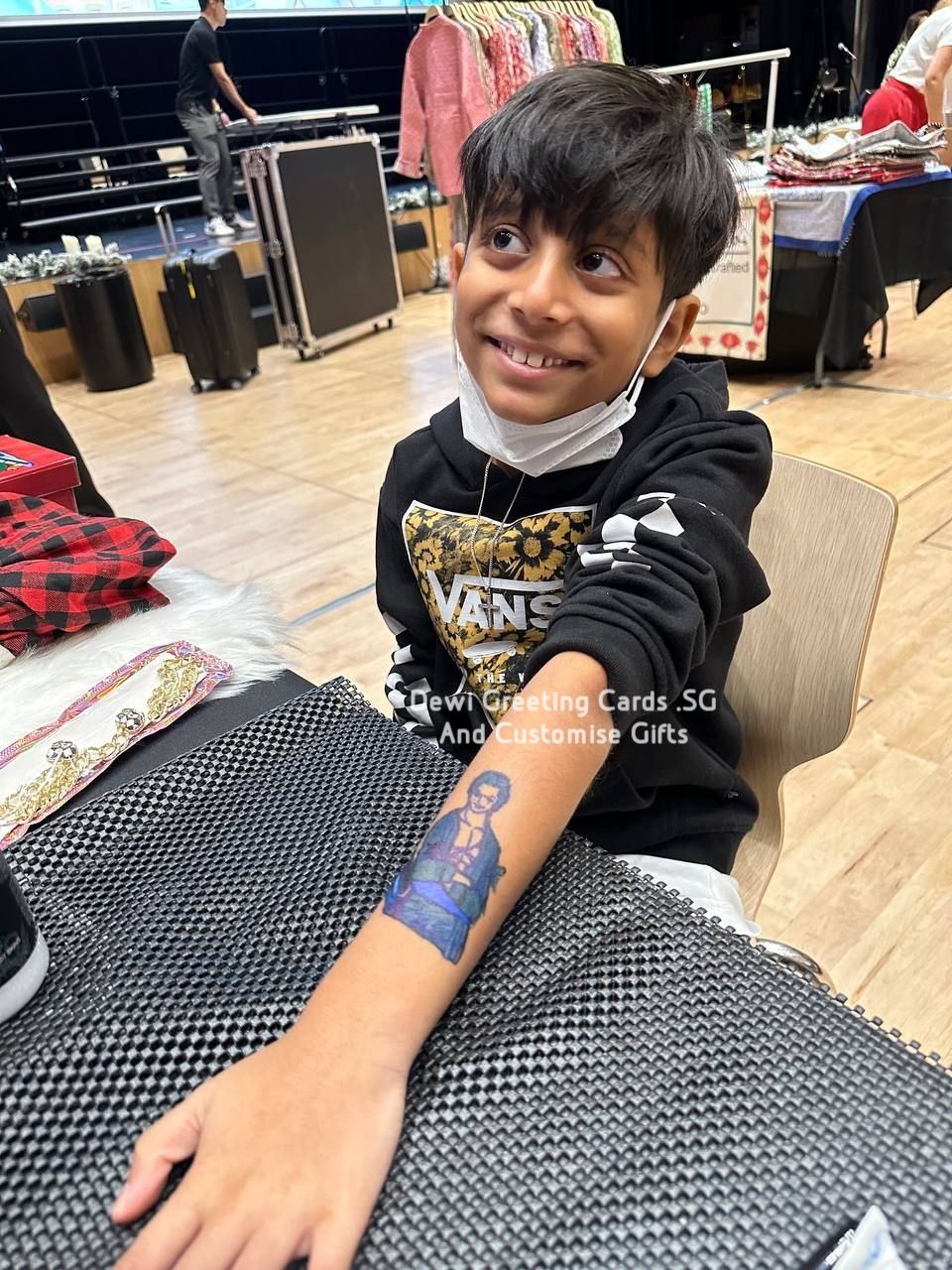 Birthday Party Kids Do Their Own Colouring On Hand/Arm For Temporary Tattoo Workshop. Duration 2 Hours For Kids (No Limit For Kids Till 2 Hours Time Ended).