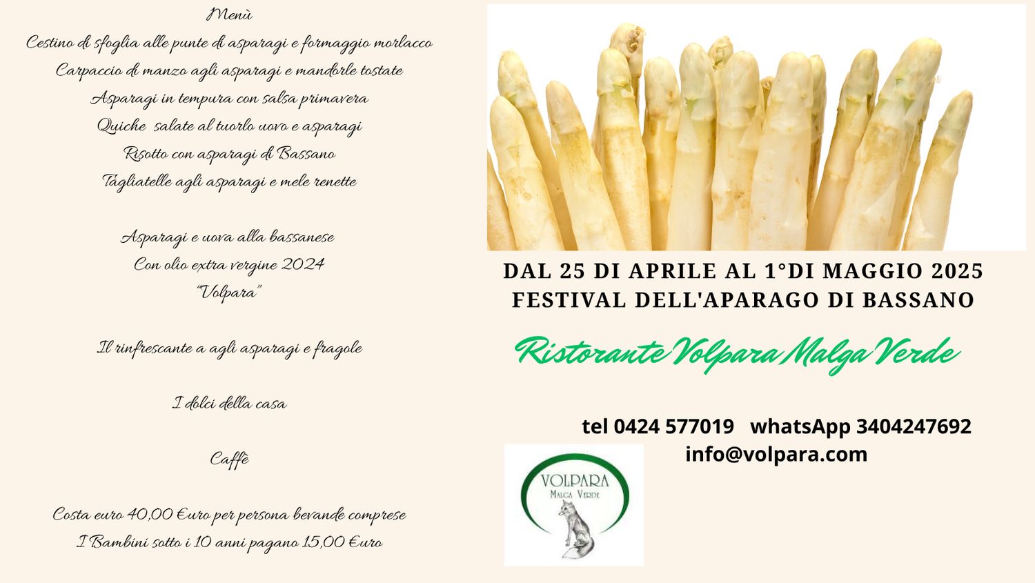 Festival dell' Asparago Bianco di Bassano 2025