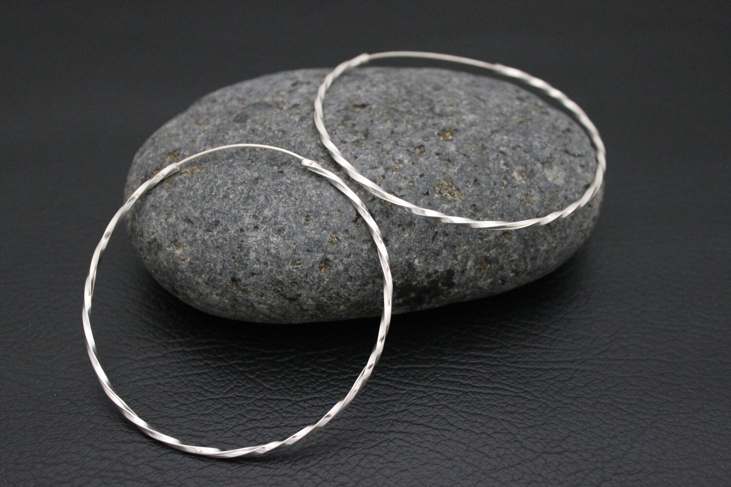 Earrings - Twisted Hoops