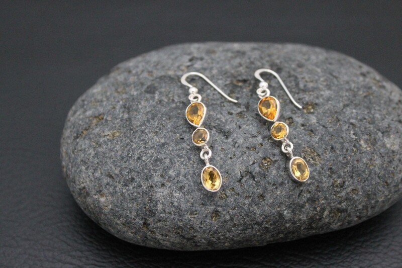 Earrings - Citrine