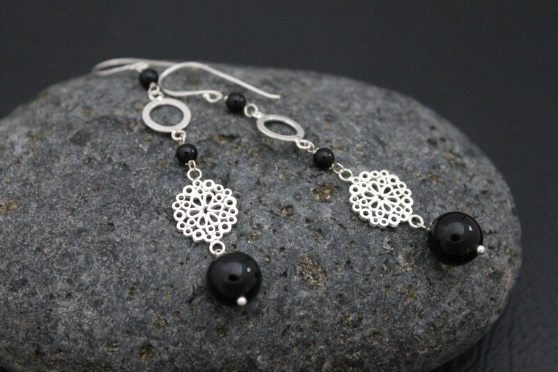 Earrings - Onyx