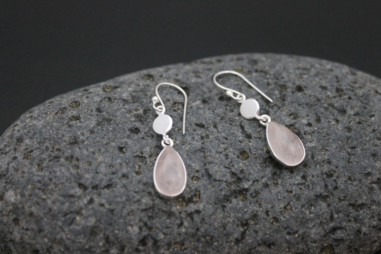 Earrings - Rose Quartz