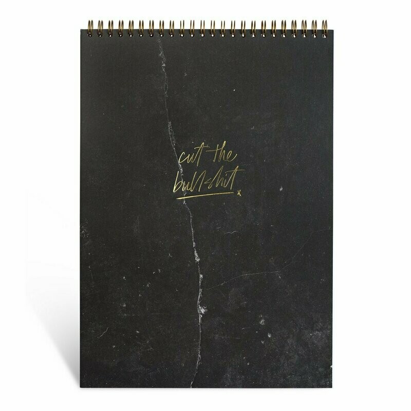 Notepad Cut the Bullshit 'Black Stone'