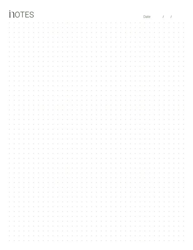 Insidr  Note Sheets - Dot/Grid/Lines