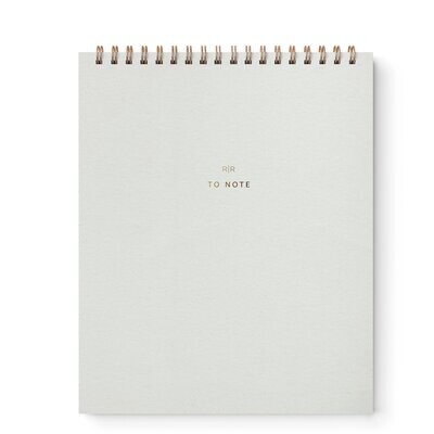 To Note Lined Notebook 'Chalk White'
