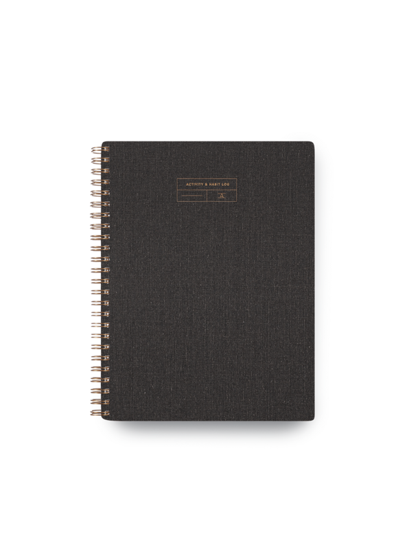 Activity & Habit Log 'Charcoal Gray'