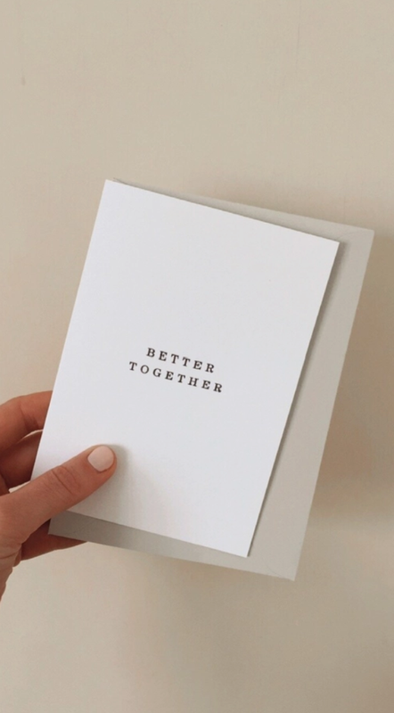 'Better Together' card