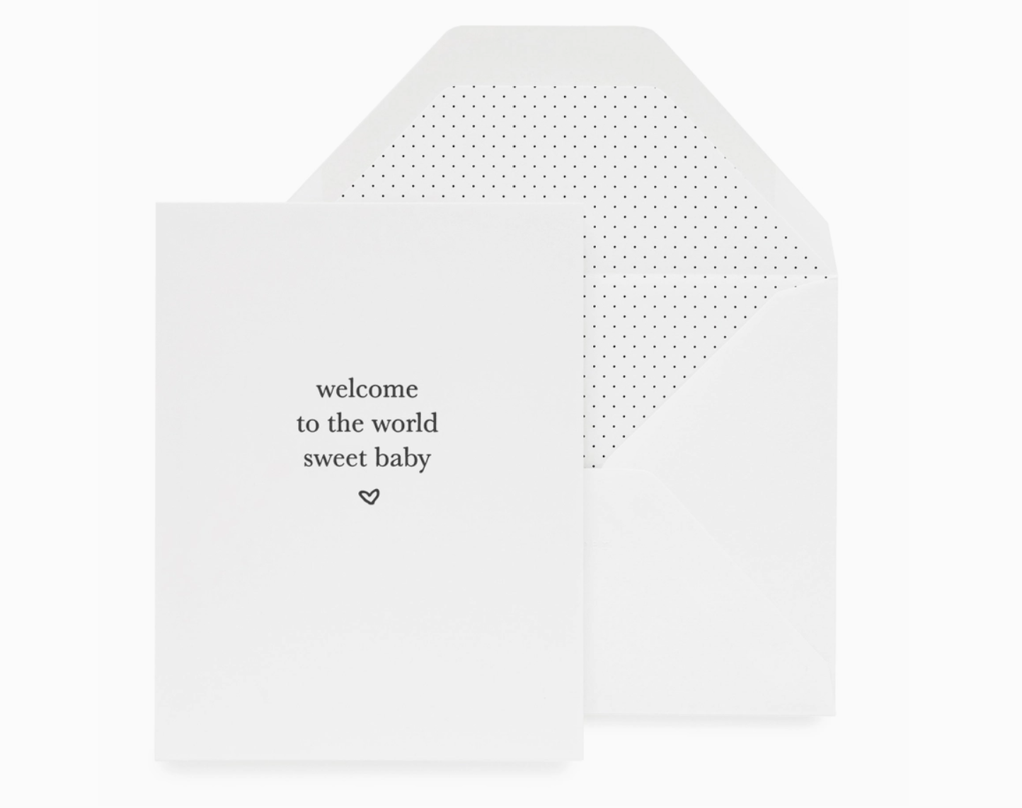 'Welcome Sweet Baby' card