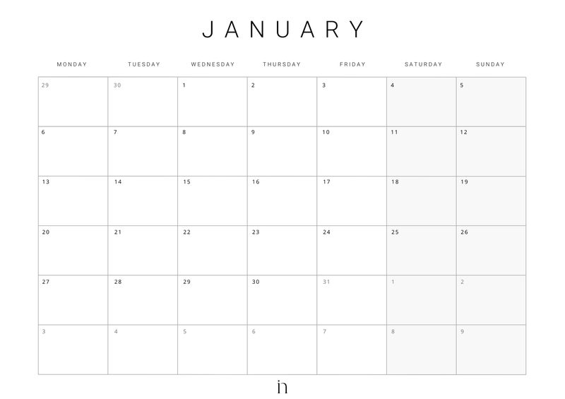 Insidr Year Calender 2024