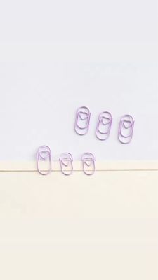 Lila Paper Clips Metal 'Heart' - 50 pieces