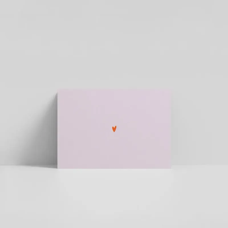 'Heart' mini postcard