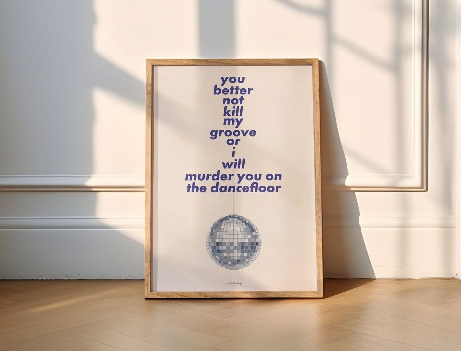 'Murder On The Dancefloor' print