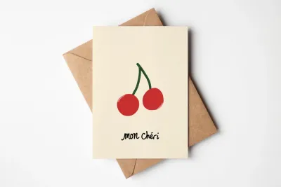 'Mon Chéri' kaart