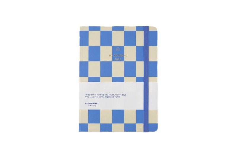 My Journal Agenda 2026 'Checkered Blue'