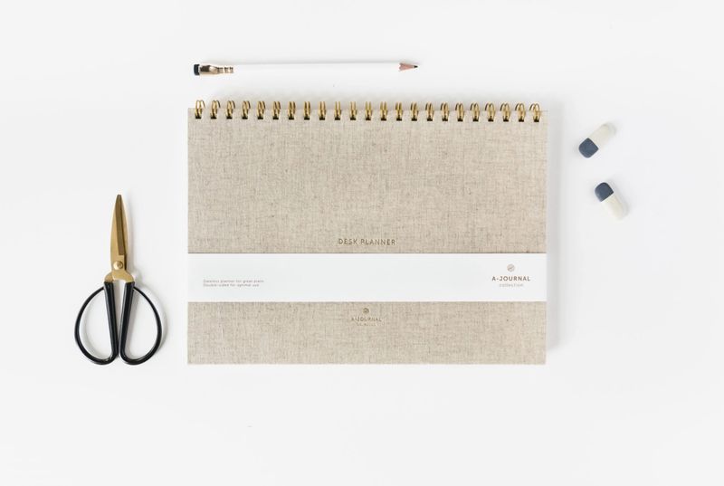 A-Journal Deskplanner  'Linnen'