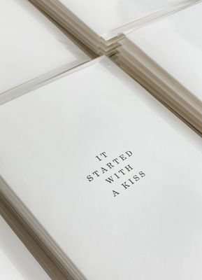 'It Started with a Kiss' kaart 'It Started with a Kiss' kaart