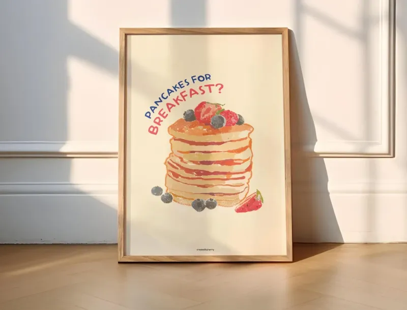 'Pancakes For Breakfast' print