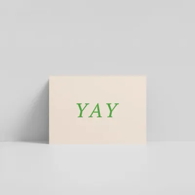 'YAY' minikaart