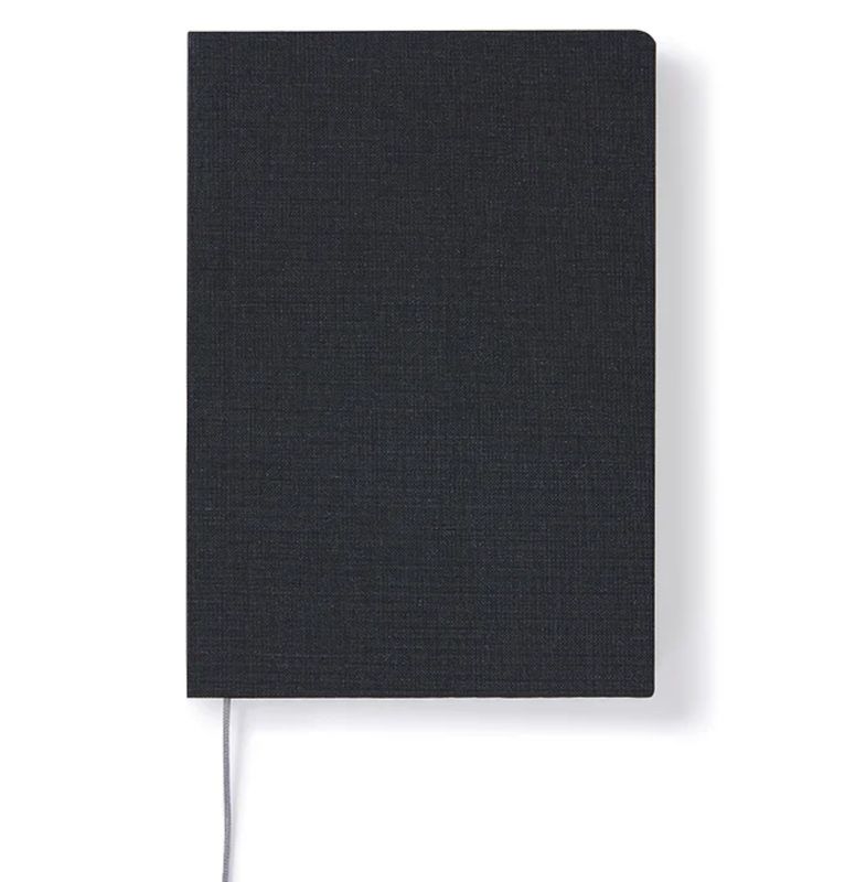 Notebook Zwart A5 Slim 'Grid'