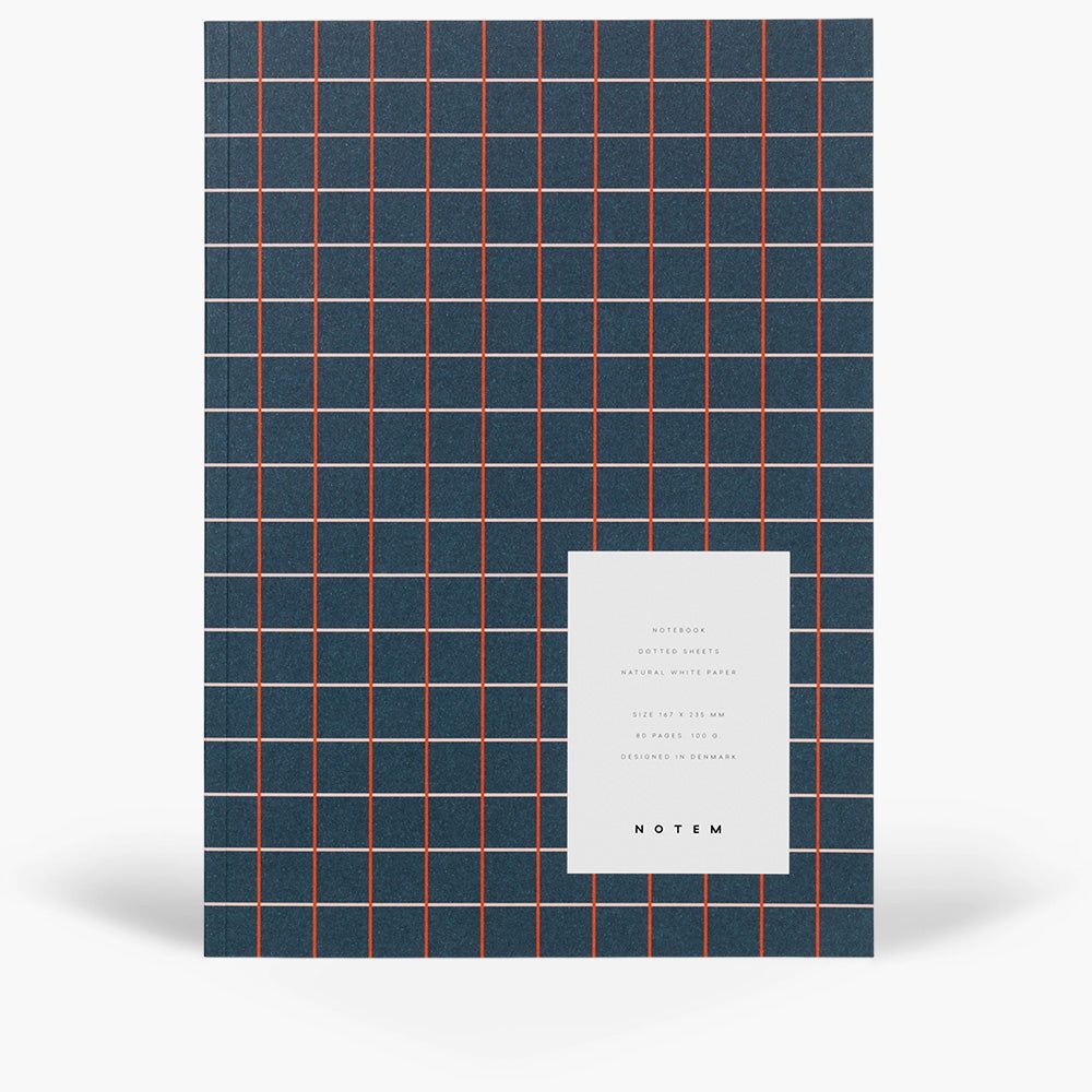 VITA Notebook (M) 'Dark Blue Grid'