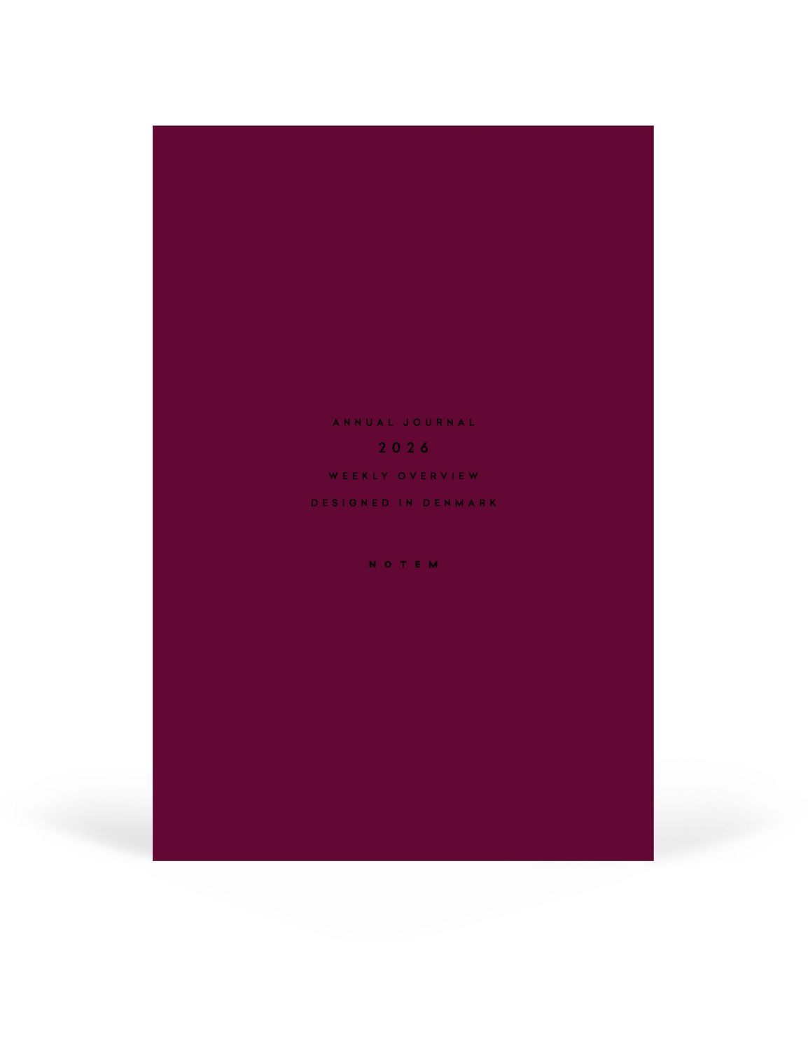 PRE-ORDER Alva annual calendar 2027 'Dark Red'