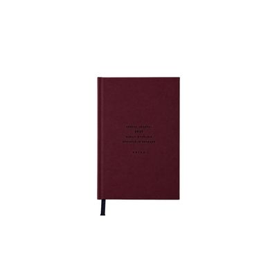Alva A5 annual calendar 2027 'Dark Red'