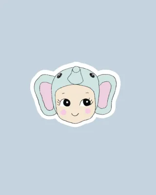Sticker 'Baby Elephant'