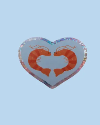 Sticker 'Shrimp Heart' Sticker 'Shrimp Heart'