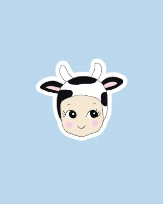 Sticker 'Baby Cow'