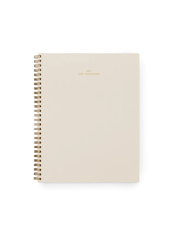 PRE-ORDER 2027 Year Task Planner 'Natural Linen'