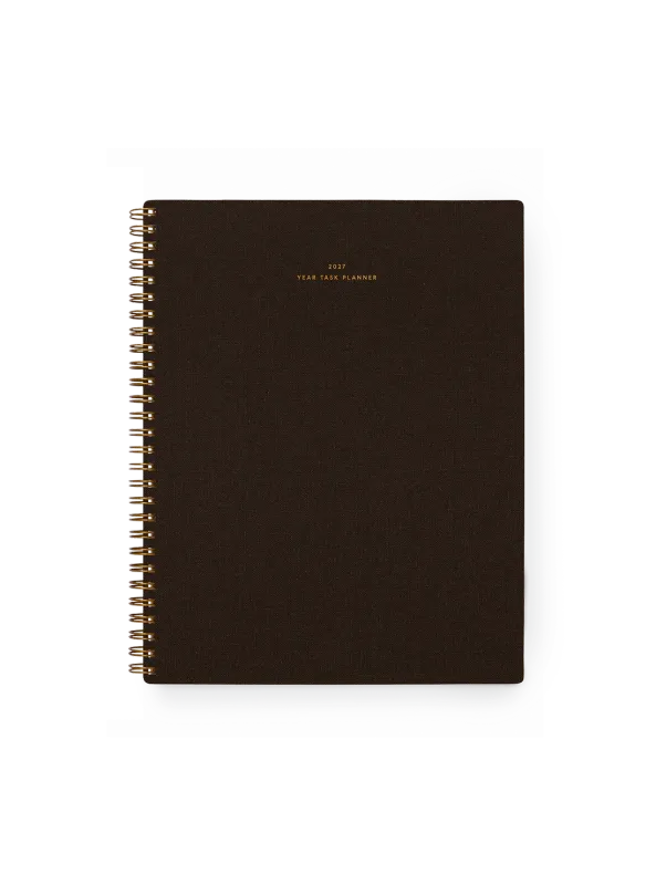 PRE-ORDER 2027 Year Task Planner 'Espresso'