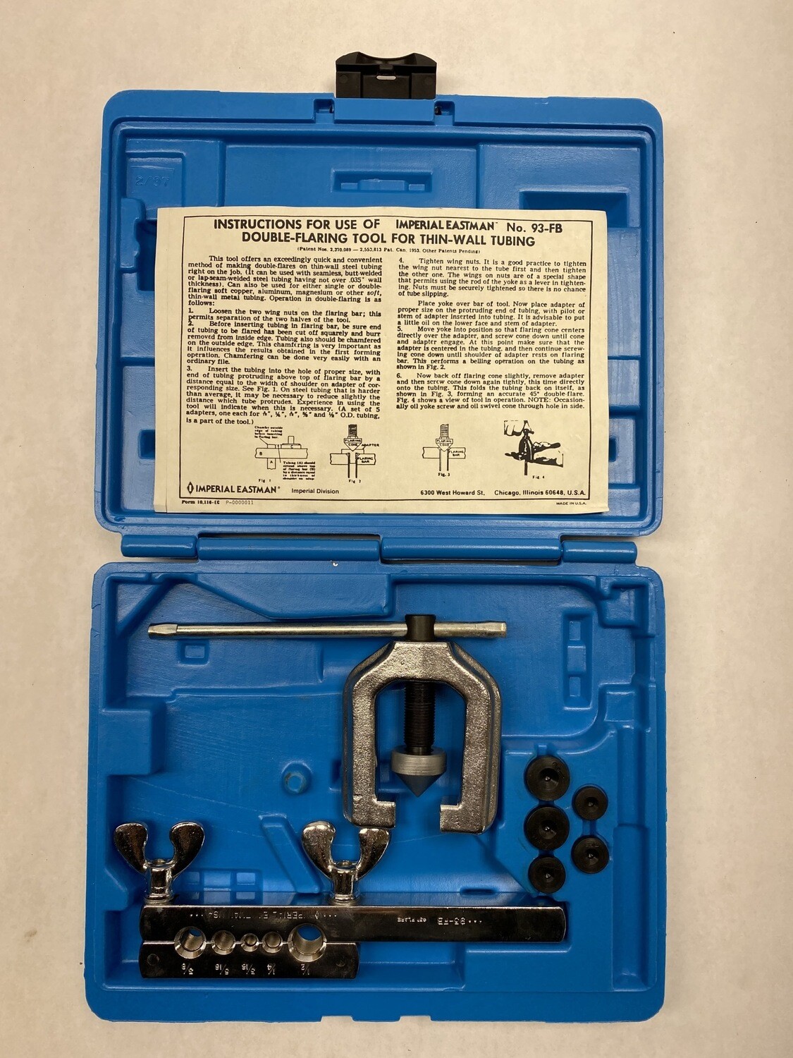 New Imperial Eastman Double Flaring Tool Kit, 93FB Shop Tool Swapper